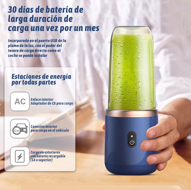 Licuadora Portátil Inteligente – Potencia, Salud y Estilo en la Palma de Tu Mano